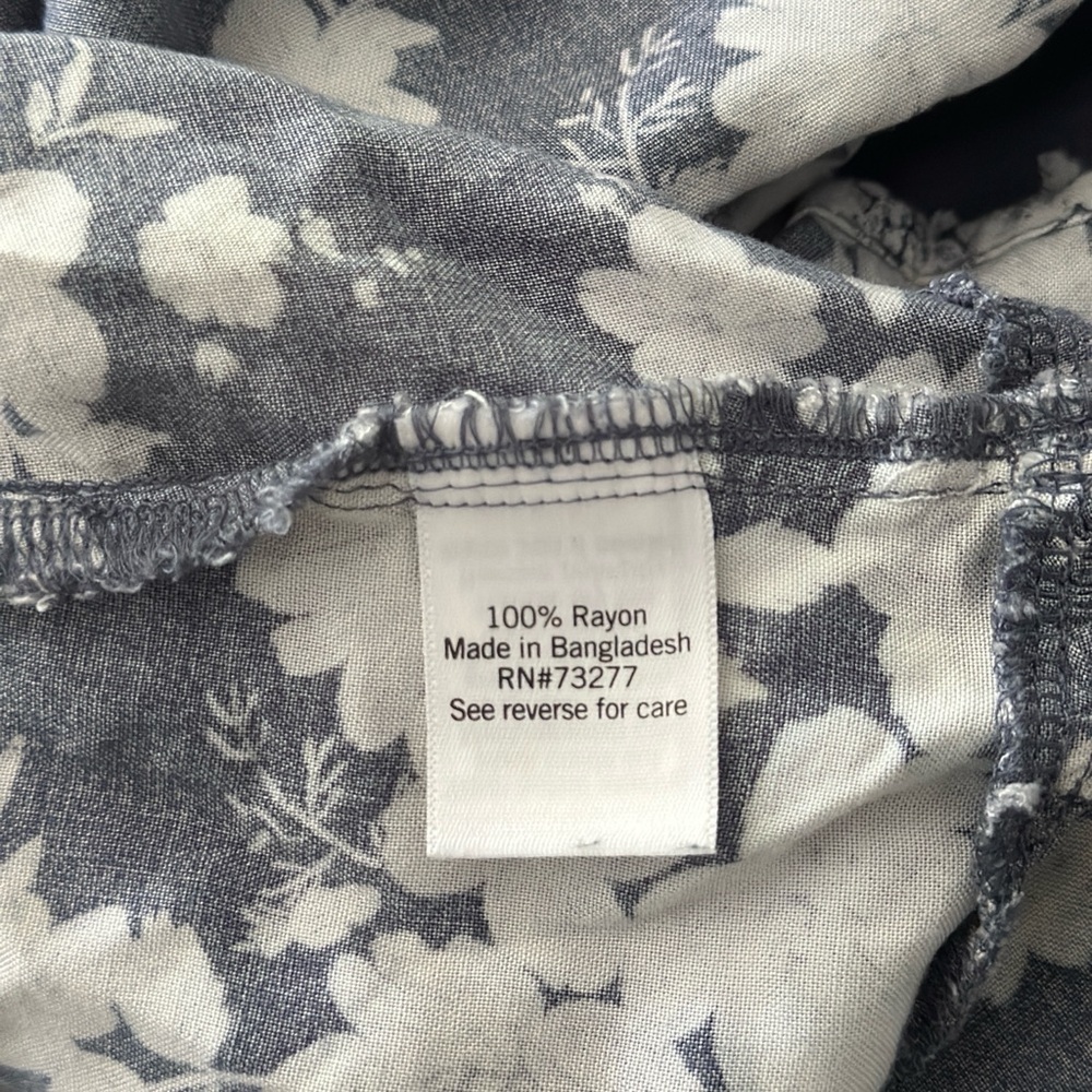 SO Goods for Life Blue Floral Ruffle Mini Skirt Size M - Picture 3 of 7